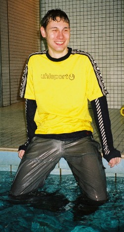 pool resistance training in clothes